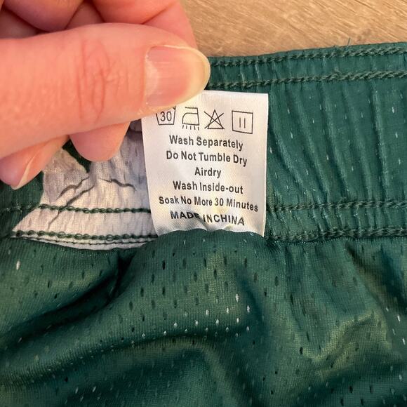 Lumberlegs Mens Owl Print Mesh Athletic Gym Shorts Size 3XL Green Lined NWT - Picture 6 of 9